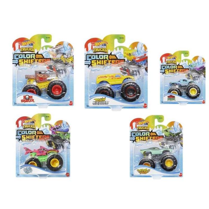 Mattel Hot Wheels Monster Trucks Coche Cambian de Color - Modelos Surtidos 6