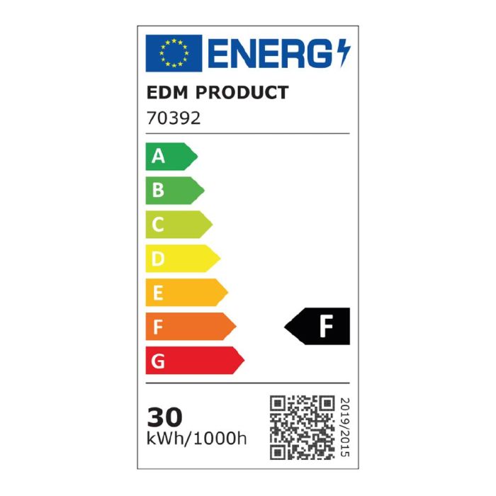 Foco proyector led 30w 2370lm 6400k luz fria con sensor de presencia 15,8x20x4,5cm edm 1