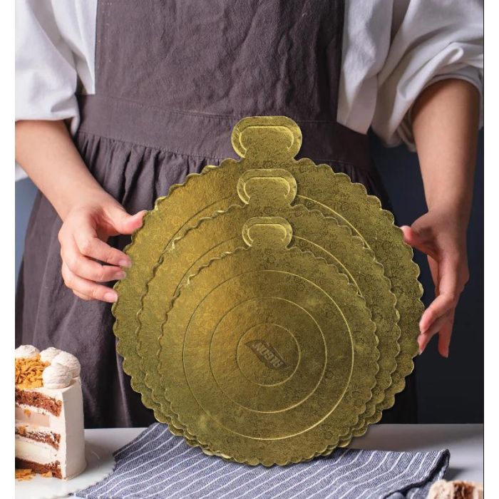 Base para tartas de cartón Algon 30 cm (36 Unidades) 4 Base para tartas de cartón Algon 30 cm (36 Unidades) 4