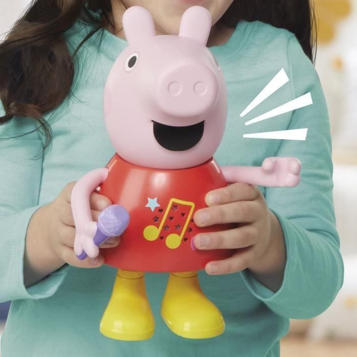 Juguete musical parlante y cantor de Peppa Pig con más de 50 sonidos, frases y canciones, juguetes preescolares para niñas y niños 4