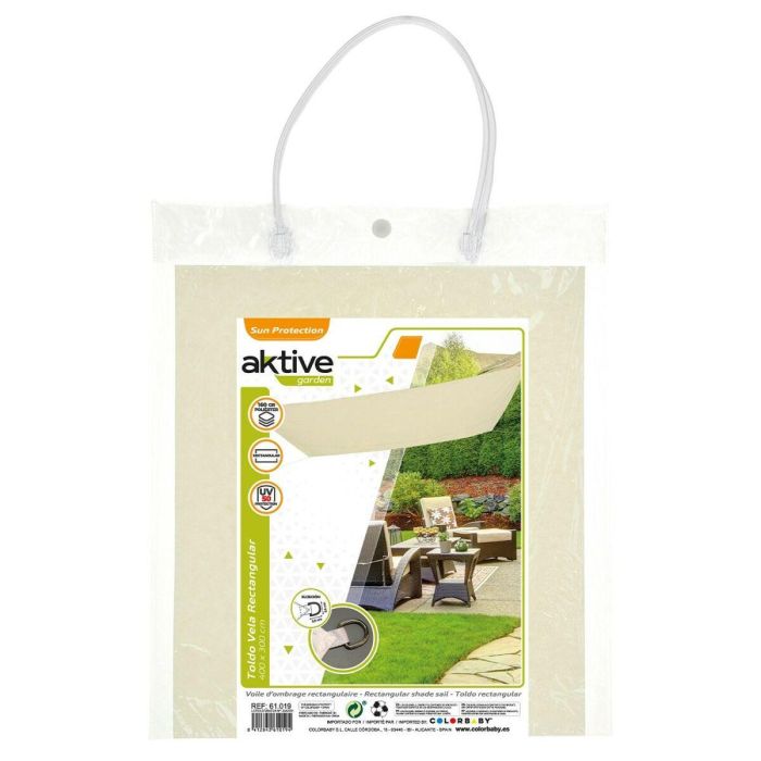 Velas de sombra Aktive Triangular Crema 300 x 400 cm (4 Unidades) 1 Velas de sombra Aktive Triangular Crema 300 x 400 cm (4 Unidades) 1