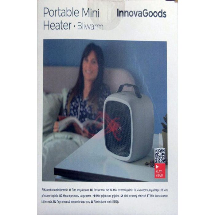 Mini Calefactor Eléctrico Portátil Bliwarm InnovaGoods 13 Mini Calefactor Eléctrico Portátil Bliwarm InnovaGoods 13