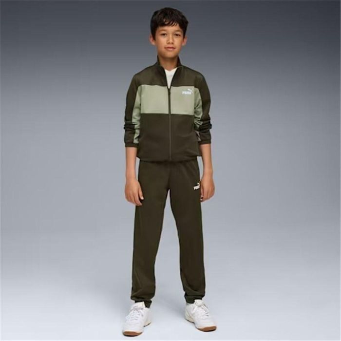 Chándal Infantil Puma Poly Colorblock Oliva 2 Chándal Infantil Puma Poly Colorblock Oliva 2