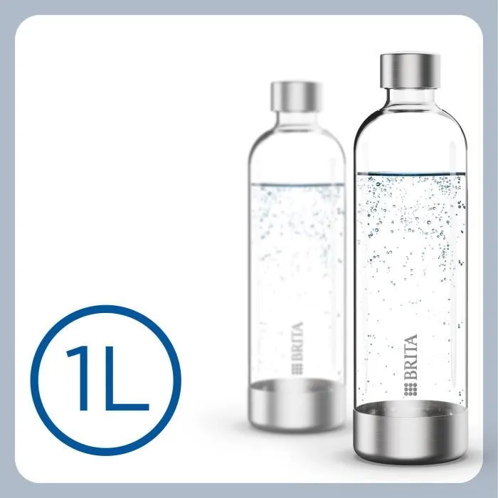 Brita BRI4006387113728 Pack de 2 Botellas PET sodaONE - 1L 1