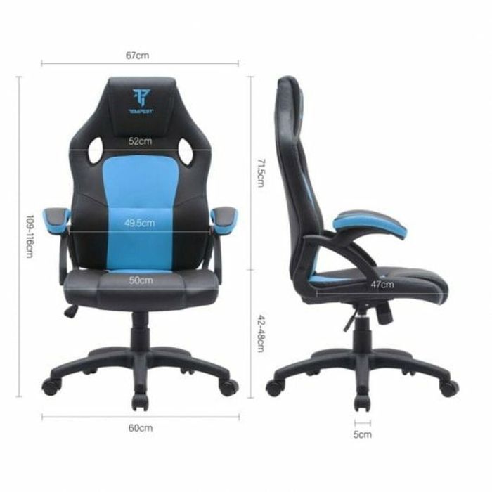 Silla Gaming Tempest Discover Azul 2