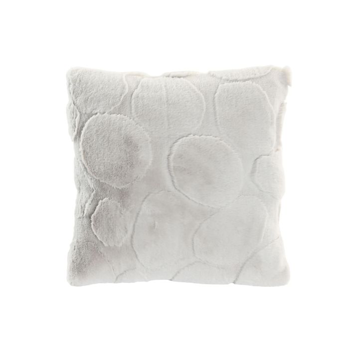 DKD Home Decor Cojín Decorativo Urban Poliéster Gris Claro 45x45 cm - Pack de 2 Unidades con Relleno de 420 gramos y Cremallera