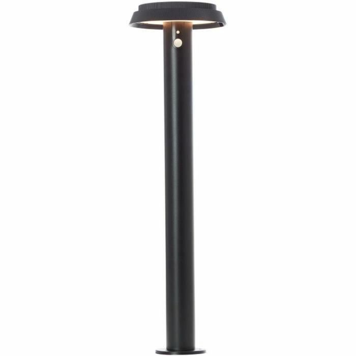 Poste de exterior - BRILLIANT - ALVERO - LED y solar - Detector de movimiento - Metal y plástico - 4 W - Negro 4