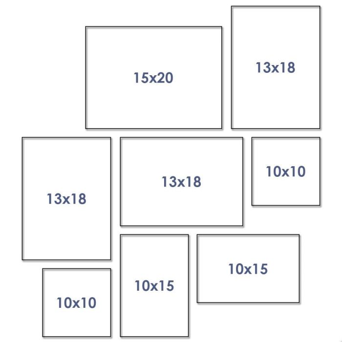 Home Deco Factory Essentiel Juego de 8 Marcos de Fotos para Pared Negro Madera 15x20 cm 13x18 cm 10x15 cm 10x10 cm 2