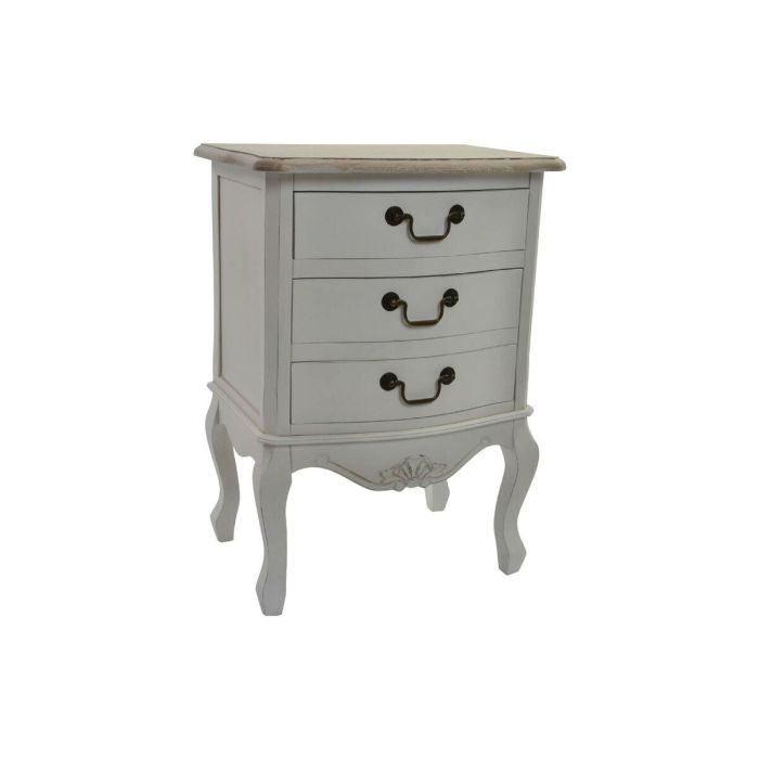 Mesita De Noche Tradicional DKD Home Decor Blanco 35 x 66 x 47 cm Mesita De Noche Tradicional DKD Home Decor Blanco 35 x 66 x 47 cm