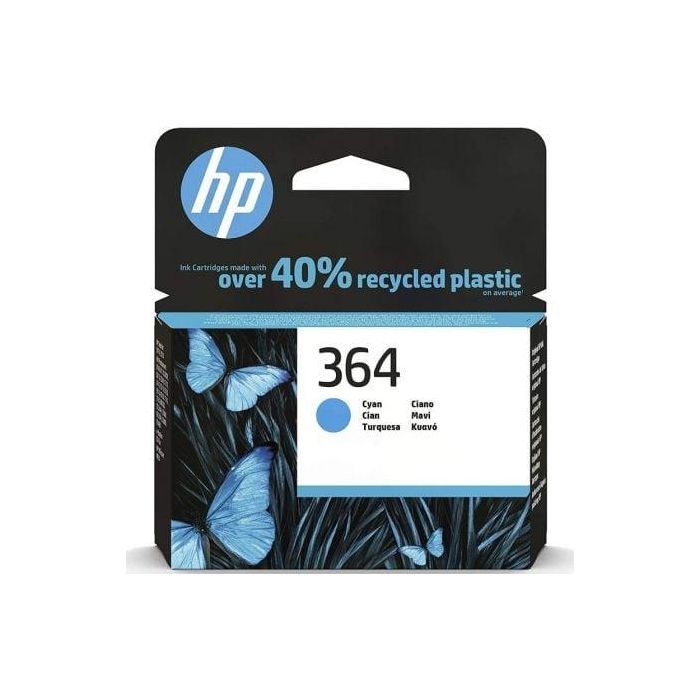 Ink-Jet Hp 364 Cian Photosmart Premium - C309A - Series C5300 - C6300 - B8500 - D5400 -300Pag