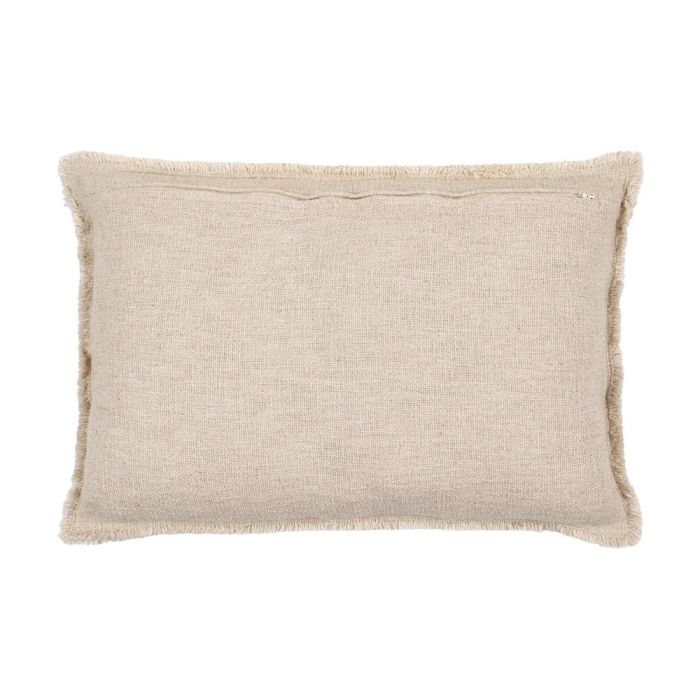 Cojín Flores Beige Oscuro 60 X 40 cm