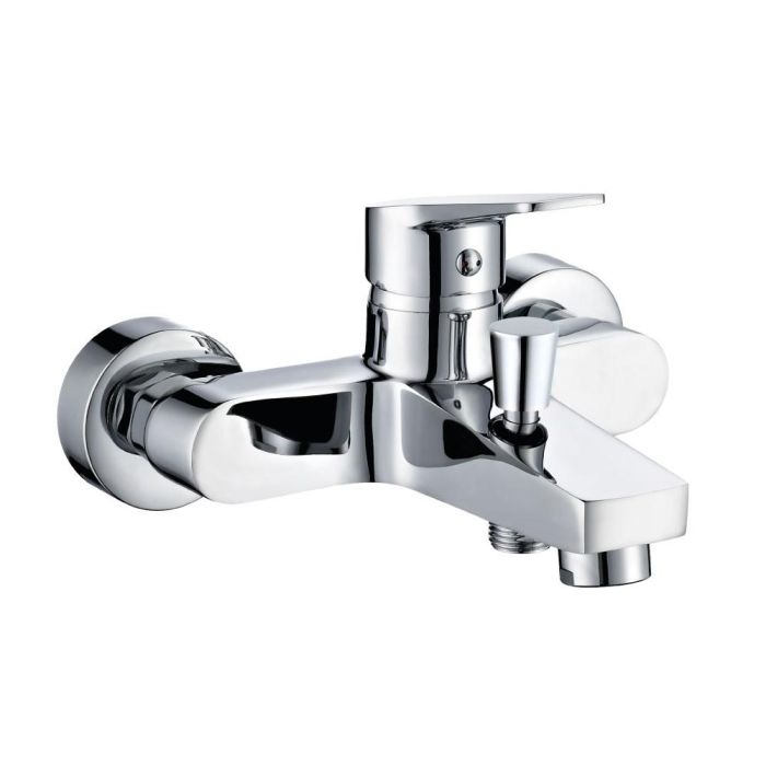 Edm Grifo monomando de bañera empotrado serie Altea, cromado, cuerpo de latón, cartucho cerámico, ref.01189 y 01656