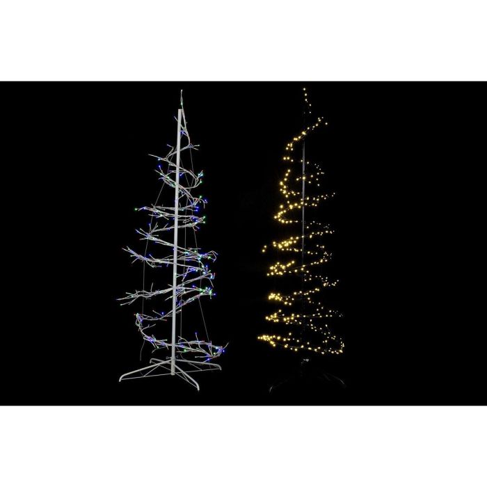 Árbol de Navidad DKD Home Decor Blanco Negro Metal 70 x 70 x 190 cm (2 Unidades) 2