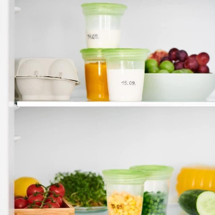 MAM Storage Pots 120ml - Pack of 5 - Transparent 5 MAM Storage Pots 120ml - Pack of 5 - Transparent 5