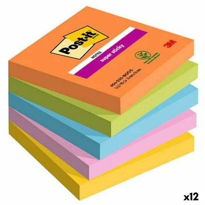 Notas Adhesivas Post-it Multicolor 76 x 76 mm 5 Piezas (12 Unidades)