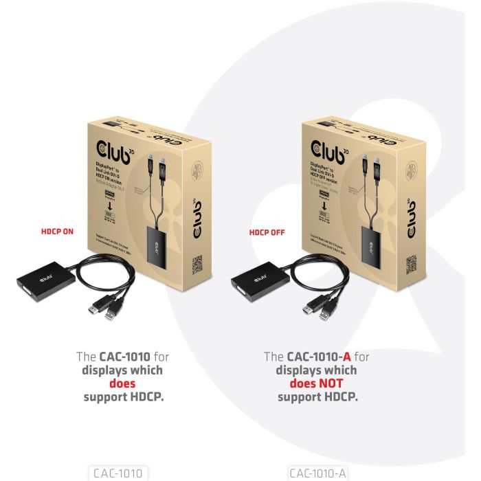 Club3D CAC-1010-A - Adaptador DisplayPort a DVI-D activo 0.6m con USB y soporte para Apple Cinema Displays 6