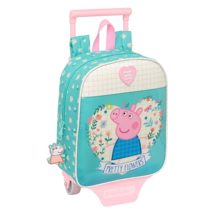 Mochila Escolar con Ruedas Peppa Pig Pretty flowers Amarillo Menta 22 x 27 x 10 cm 0 Mochila Escolar con Ruedas Peppa Pig Pretty flowers Amarillo Menta 22 x 27 x 10 cm 0