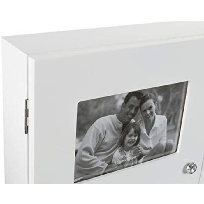 Tapa DKD Home Decor Portafotos Contador Blanco (46 x 32 x 8 cm) 2