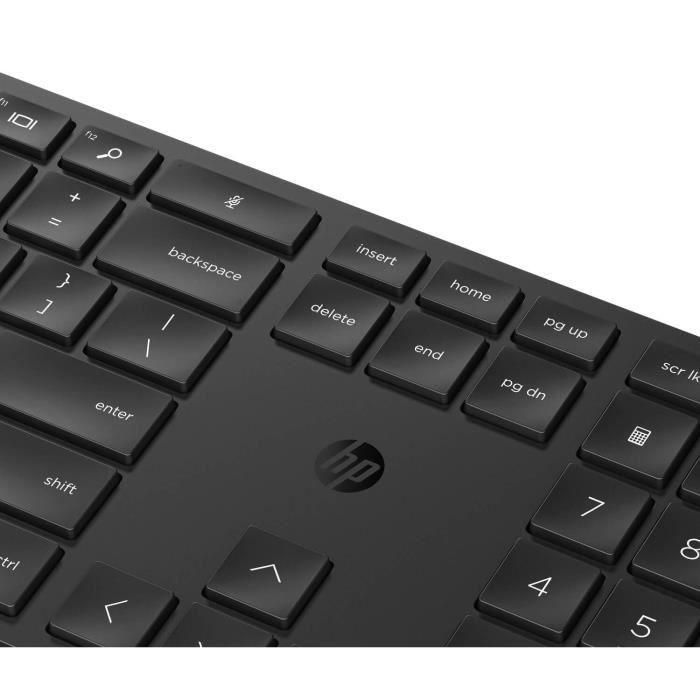 HP 650 Teclado y Ratón Inalámbrico Combo para Productividad y Confort - Teclas Programables, Materiales Reciclados y Fácil Limpieza 1