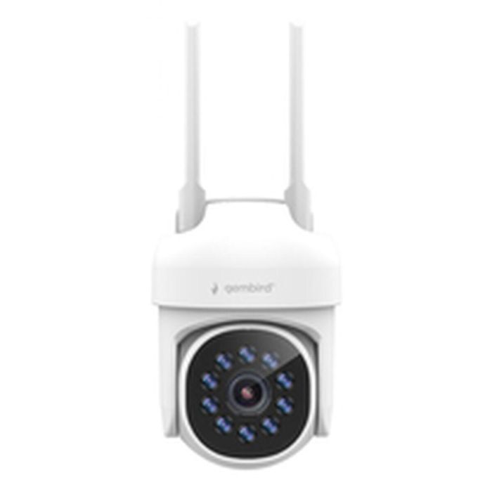 Gembird TSL-ODCAM-WRHD-01 Cámara de Seguridad IP Exterior Torreta QHD 2560x1440px Montaje Pared Wi-Fi Blanco FOV 120° Pan 355° 3