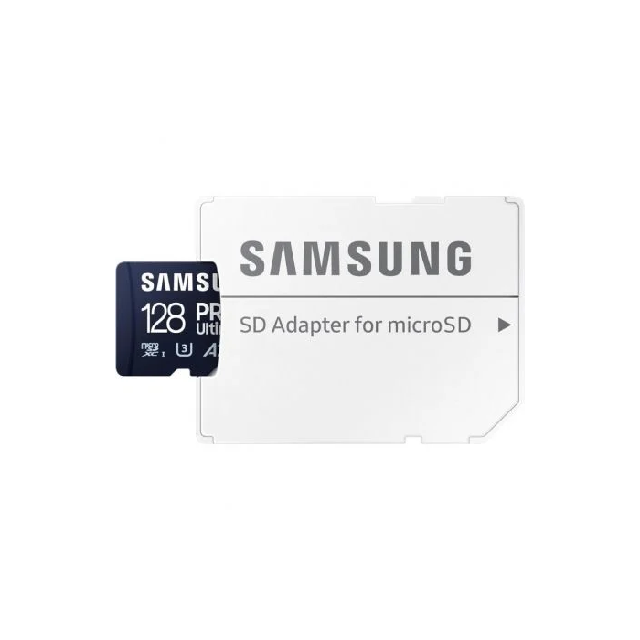 Samsung MB-MY128SA/WW Tarjeta Memoria microSDXC Pro Ultimate 128GB U3 V30 A2 Adaptador SD 200MB/s Lectura 130MB/s Escritura 1