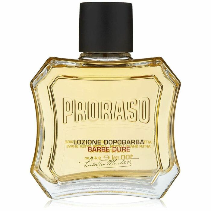 Proraso BARBE DURE Loción After Shave Hombre Sándalo, Calma, Hidrata y Refresca Piel Dura & Barba Espesa, Sin Parabenos, 100 ml