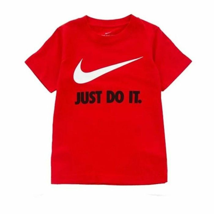 Camiseta de Manga Corta Infantil Nike Swoosh Rojo 6 Años 0 Camiseta de Manga Corta Infantil Nike Swoosh Rojo 6 Años 0