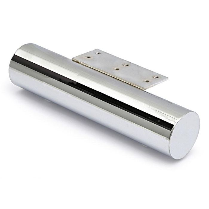 Q&Q Pata Metálica Cilíndrica Pastrana de Acero Acabado Cromo, Diámetro 35mm, para Sofá y Muebles Tapizados