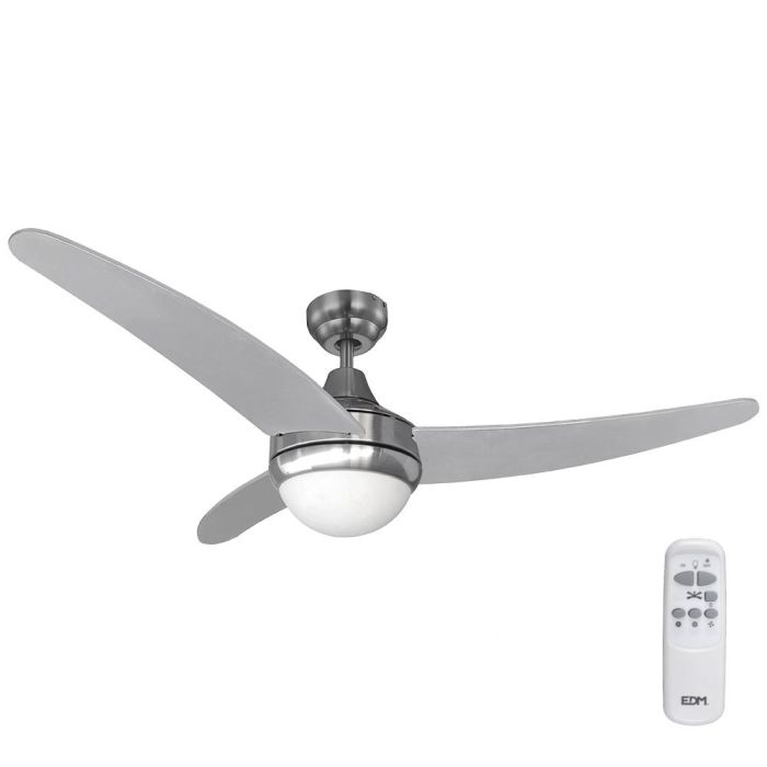 Edm Ventilador de Techo Modelo Egeo Ø122cm 60W 3 Velocidades con Mando a Distancia y Luz