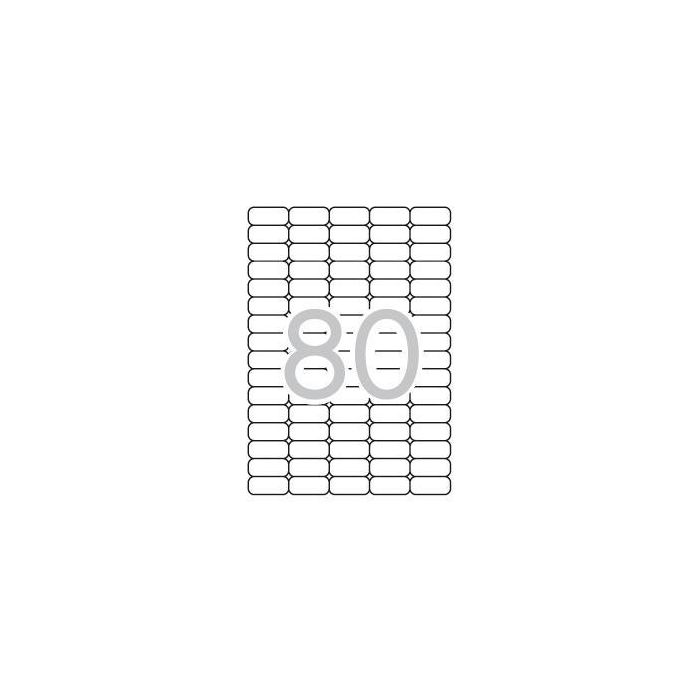 Apli Etiquetas Adhesivas 35,6x16,9 mm A4 Inkjet-Láser C-Romos 80 X 25H Blanco Apli Etiquetas Adhesivas 35,6x16,9 mm A4 Inkjet-Láser C-Romos 80 X 25H Blanco