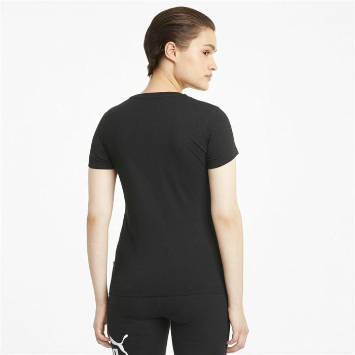 Camiseta de Manga Corta Mujer Puma LOGO TEE 586774 01 Negro S 2