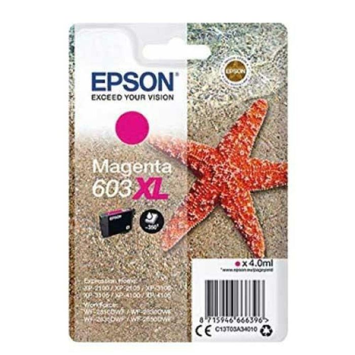 Cartucho de Tinta Original Epson 603 XL Magenta (10 Unidades) 1 Cartucho de Tinta Original Epson 603 XL Magenta (10 Unidades) 1