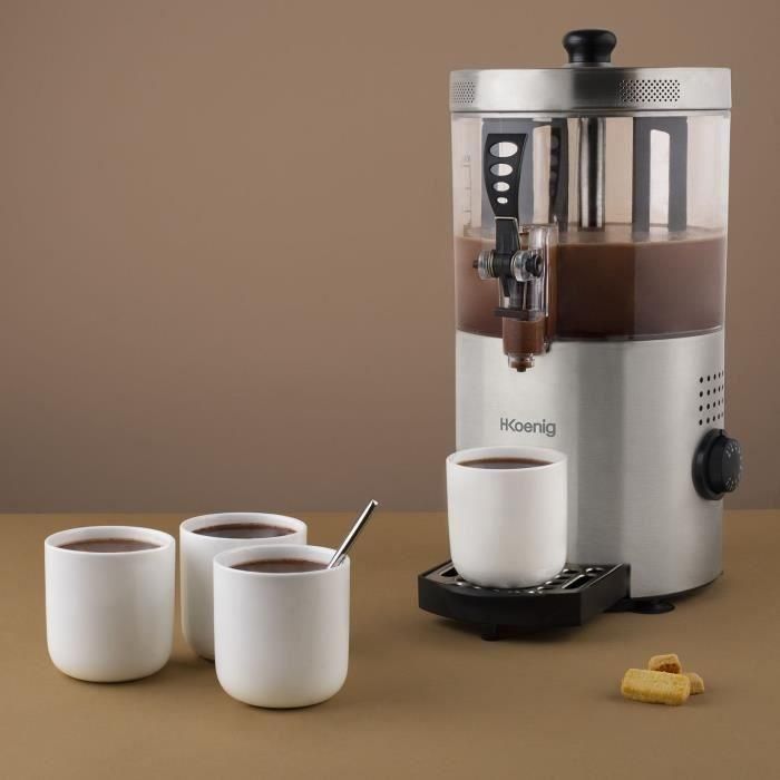 Dispensador de chocolate caliente - H.Koenig - SHK800 - 3 L - 1200 W - Acero inoxidable 5 Dispensador de chocolate caliente - H.Koenig - SHK800 - 3 L - 1200 W - Acero inoxidable 5