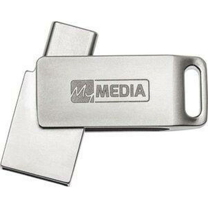 My Media Pendrive 128GB USB-C/USB-A 3.2 Gen 1 High Speed, Diseño Metálico Giratorio 1 My Media Pendrive 128GB USB-C/USB-A 3.2 Gen 1 High Speed, Diseño Metálico Giratorio 1