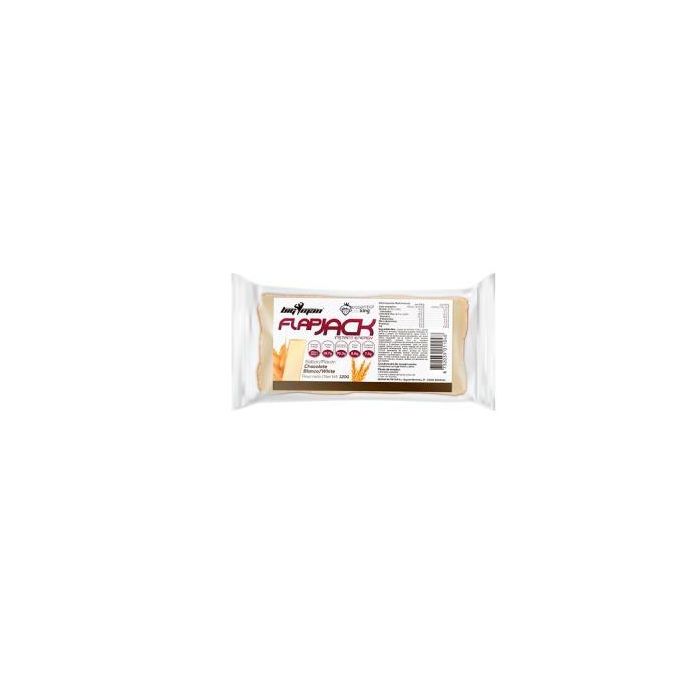 BIGMAN Barrita Flapjack Instant Energy 120g Chocolate Blanco - Aporte de Nutrientes y Energía Rápida