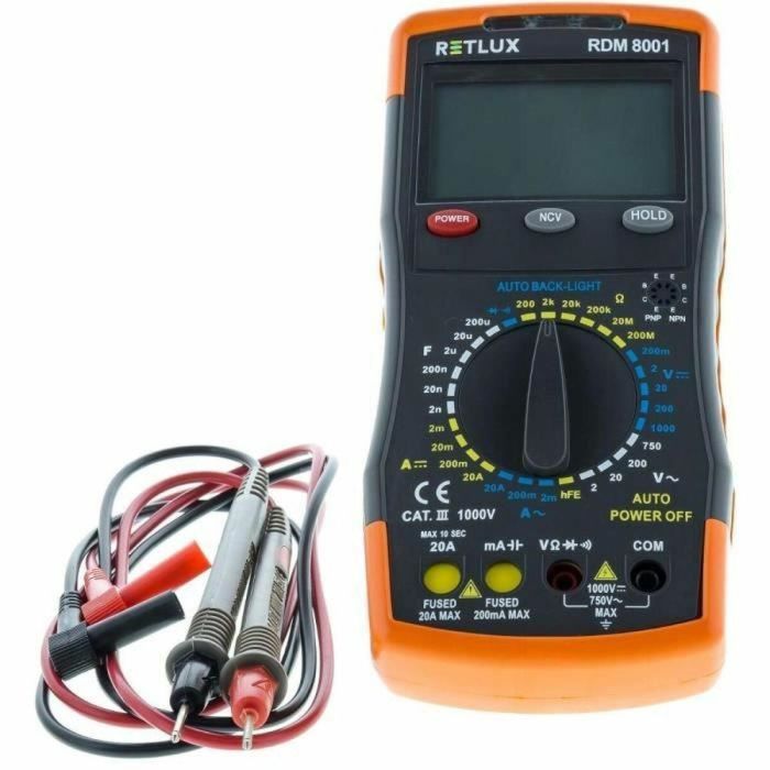 Retlux RDM 8001 Multímetro digital 3