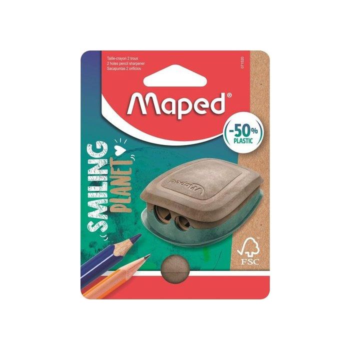 Afilalapiz Maped Smiling Planet Con Deposito 2 Usos Blister De 1 (Set de 25)