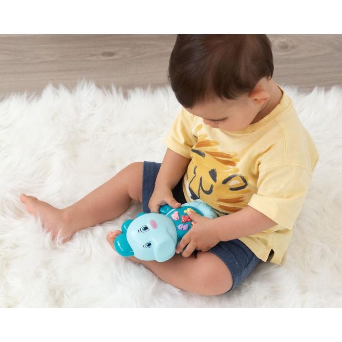KioKids Caballito de Mar Musical Interactivo Juguete para Bebés +6 Meses, con Luces, 5 Sonidos Animales y 10 Melodías, Azul 1