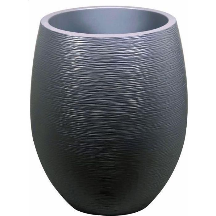EDA 13737GANTPX12 Maceta Redonda Grafito Ø50cm, 53L, Gris Antracita EDA 13737GANTPX12 Maceta Redonda Grafito Ø50cm, 53L, Gris Antracita