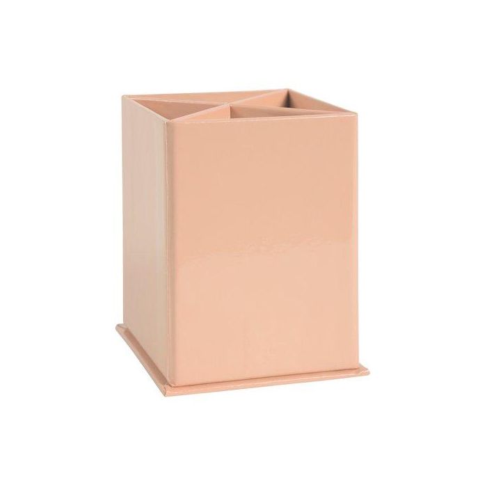 Cubilete Exacompta Aquarel Carton Forrado 4 Compartimentos Coral