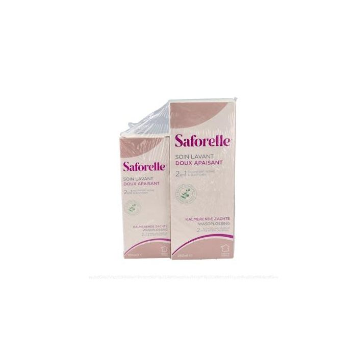 Saforelle Gel Cuidado Íntimo con Bardana y Agente Sobregraso 250ml+100ml – pH Suave para Uso Diario