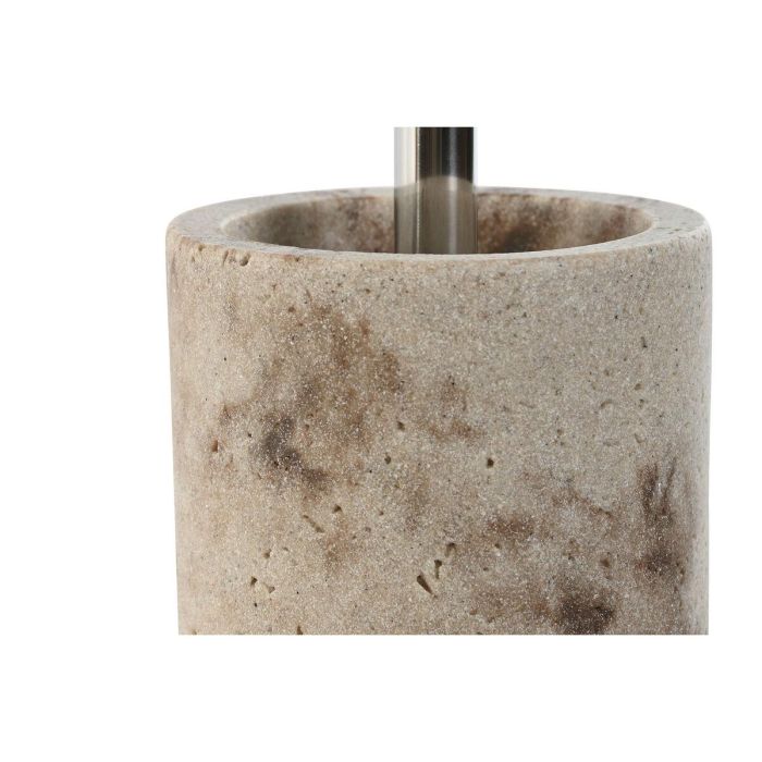 DKD Home Decor Escobillero Crema Plateado Resina 10.5 x 37 x 10.5 cm 2
