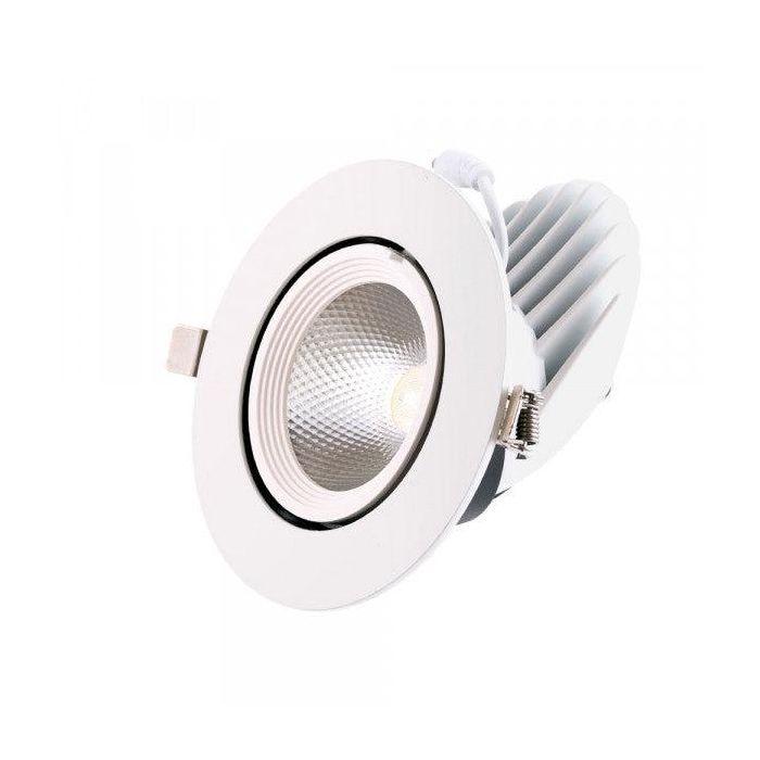 Foco Downlight LED 20W 3000Lm 4000ºK Circular Ajustable 40.000H [HO-COB-C-OR-20W-W]