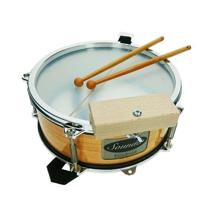 Reig Tambor Palillero Metalizado en Bolsa 25 cm Diámetro Plástico 2