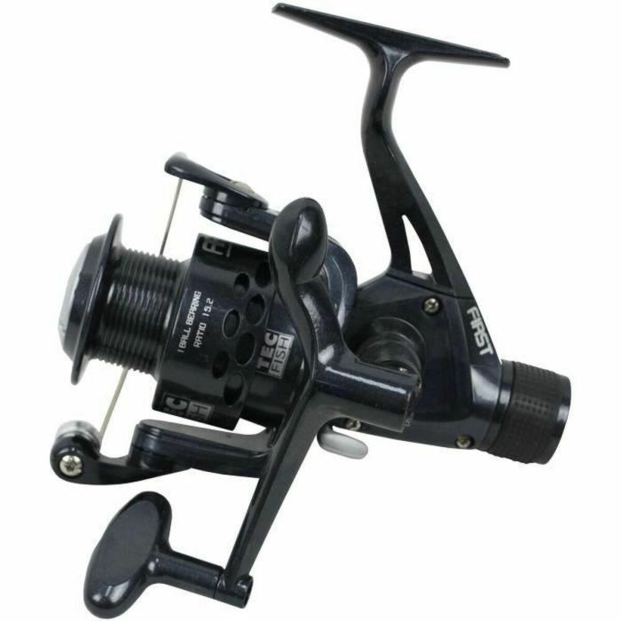 Tecfish Carrete de Pesca con Freno Trasero Tamaño 40 Negro