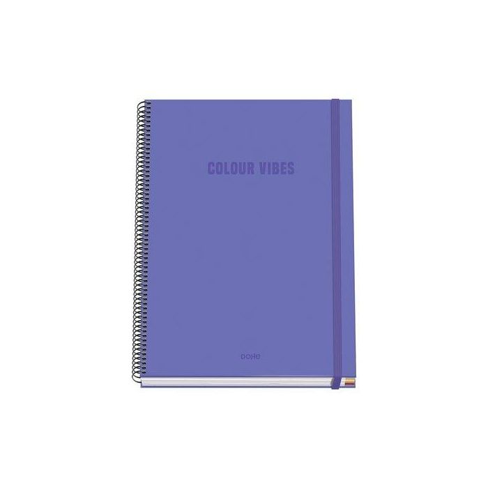 Bloc Dohe Colour Vibes Micro.Tapa Extra A4 100H 90Gr Cuadric.5X5 Morado