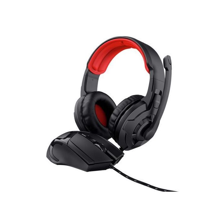 Trust Bundle Basics Set De Gaming 2 En 1 Auriculares Y Ratón Cable Usb Negro Trust Bundle Basics Set De Gaming 2 En 1 Auriculares Y Ratón Cable Usb Negro