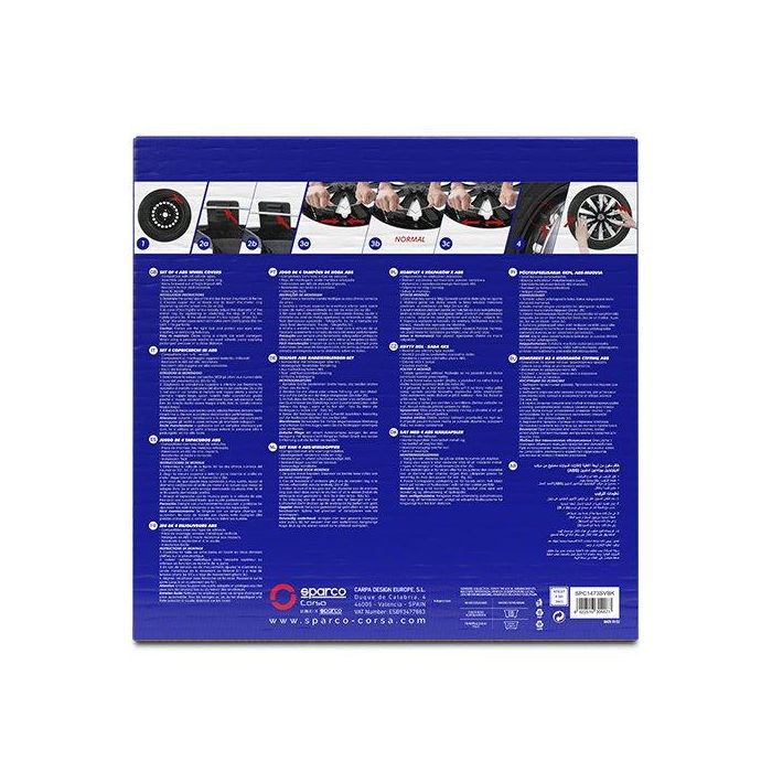 Sparco Tapacubos Sicilia Bicolor 14" Plata-Negro SPC1473SVBK 4 Unidades 3 Sparco Tapacubos Sicilia Bicolor 14" Plata-Negro SPC1473SVBK 4 Unidades 3