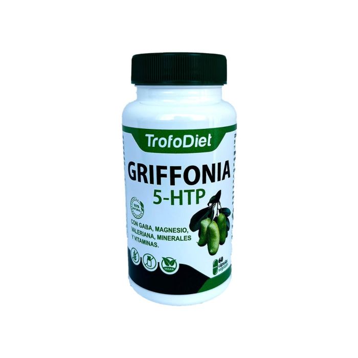 TROFODIET Griffonia 5 HTP Gaba Magnesio Valeriana Vitaminas y Minerales 60 Cápsulas