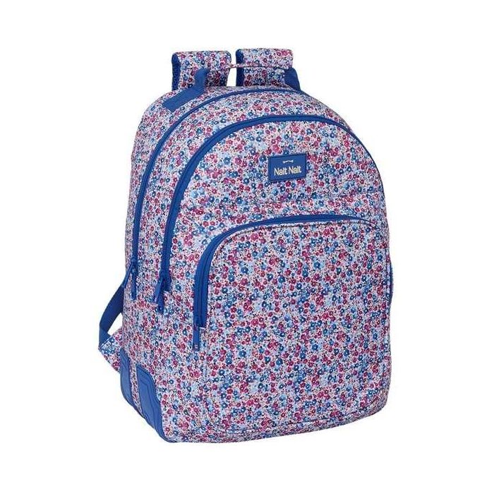 Mochila Safta Doble Con Cantoneras Adaptable A Carro Nait Nait Floresistente Coimbra Azul 420x320x150 mm 3 Mochila Safta Doble Con Cantoneras Adaptable A Carro Nait Nait Floresistente Coimbra Azul 420x320x150 mm 3
